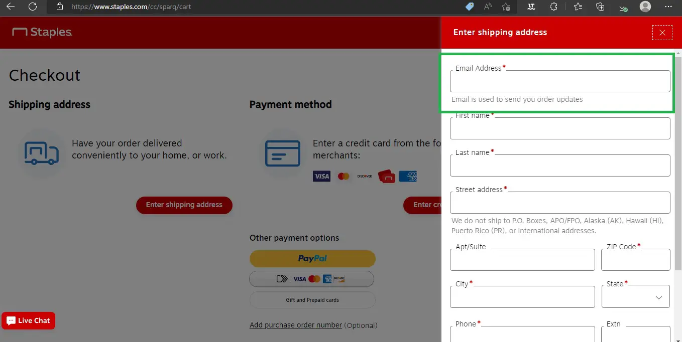 How to buy a Staples Warranty online after you bought the item and left